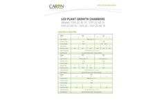 CARON - Model 7310-22 - General LED Plant Growth Chamber - SpecSheet