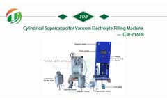 Threaded Cylindrical Supercapacitor Vacuum Electrolyte Filling Machine TOB-ZY60B - Video