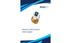 Medzer - Model CPAP-1000A - Medical CPAP System Brochure