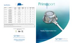 SyncMedical - Model Primo Port - Implantable Vascular Access Device Brochure