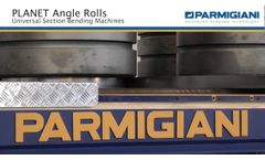 Angle rolls Section bending machine rolling flat bar hard way - Video