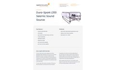 Applied Acoustics - Model Dura-Spark L200 - Sound Source, Sparker Datasheet