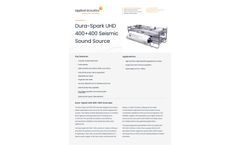 Applied Acoustics - Model Dura-Spark UHD 400+400 - Sound Source, Sparker Datasheet
