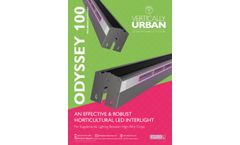 Vertically Urban - Model Odyssey 100 - Effective and Robust Horticultural LED Grow Light - Brochure