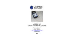Quantek - Model 901 - Headspace Oxygen Analyzer System - Operating Instructions Manual