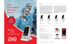 ZUG - Model SatPro Series - High-end Handheld Vital Signs Monitor - Brochure