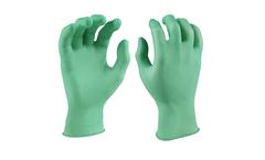 Sanger - Model Verde - Disposable Latex Gloves, Textured Surface with Aloe Vera