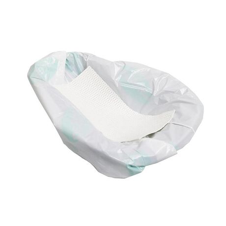 CareBag - Model 7711140 - Bedpan & Commode Pail Liner with Super-Absorbent Pad