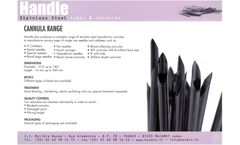 CANNULA-RANGE - Brochure