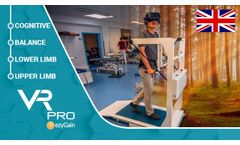 EzyGain VR Pro - Gait and Balance Rehabilitation, Upper Limb And Virtual Reality - Video