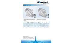 RoweMed - Model RowePhob 18 / 25 - Hydrophobic Ventilation Filter Datasheet