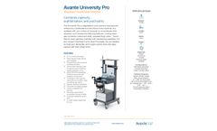 Avante University Pro - Model 12257 - Veterinary Anesthesia Machine - Brochure