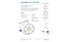 Avante Maxx Luxx - Model 160 - LED Surgical Light - Brochure