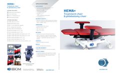 IBIOM - Model HEMA Plus - Compact, Multifunctional Treatment Chair & Phlebotomy Chair - Brochure