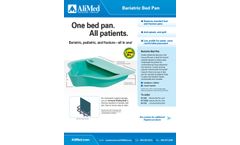 AliMed - Bariatric Bed Pan w/Anti-Splash - Brochure