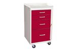 AliMed - Model 938382/BEI/TT - Mini Series - 4-Drawer Emergency Cart