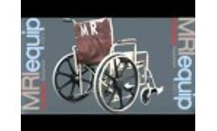MRI Safety Wheelchair with Detachable Footrests 22 Inch Wide - Video