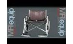 24 Wide Non-Magnetic MRI Wheelchair w/ Detachable Footrests - Video