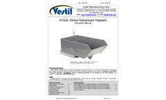 Vestil - Model H - Low Profile 90 Degrees Self-Dumping Steel Hoppers - Brochure