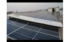 Automatic Dry solar panel cleaning Robot surat, gujarat, India - Video