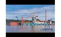 The suction dredger & sand washing platform which from Yongsheng Dredging Equipment Company - Video