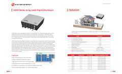E-Star - Model HERF Series - Module Level Rapid Shutdown System - Brochure