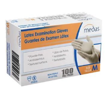 Medas - Latex Examination Gloves Powder Free