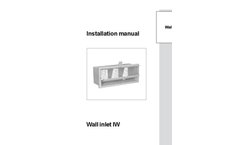 Munters - Wall Inlets - Manual