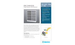 Munters DH 2100-FGD Droplet Separator (Mist Eliminator) - Product Sheet