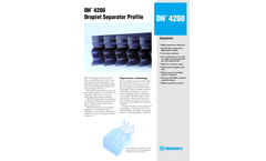 Munters DH 4200 Droplet Separator Profile - Product Sheet