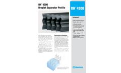 Munters DH 4300 Droplet Separator Profile - Product Sheet