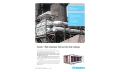Thermo-T High Temperature Shell and Tube Heat Exchanger - Product Sheet