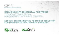 CRIN Reducing Environmental Footprint Technology Competition: OptiSeis - Video