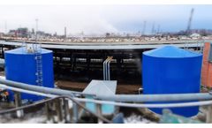 Hot water storage tank 345 m3 - Video
