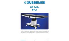 GUBBEMED - Model SYLT - Operating Table - Brochure