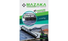 Mazaka - Model MP40C-MP60C - Solar Panel Cleaning Brush Machinery Brochure