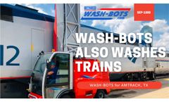 Bitimec SEP-1000 washing Amtrak Train - Video