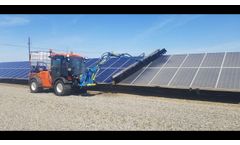 Multihog MX Tractor with Fixed Tilt Solar panel cleaner - Video