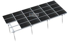 Sun - Model MGD-I AL - Double-Post Ground Mounting System