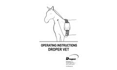 DroperVet - Portable Equine Infusion Pump - Manual