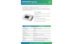 OZONOSAN - Model gamma - Ozone Generator Datasheet