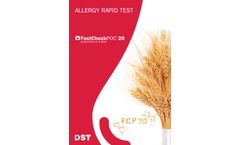 DST - Model FastCheckPOC 20 - Allergy Rapid Test Kit Brochure