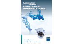 DiaSys - Model SensoStar GL30 touch - High Throughput Glucose/Lactate Analyzer - Brochure
