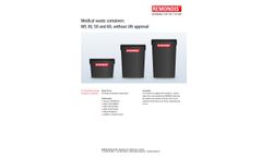 REMONDIS - Model MS 30, 50 and 60 - Medical Waste Containers without UN Approval Datasheet