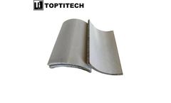TOPTITECH - Porous Sintered Powder SS 316L Metal Plate Filter Semicircle