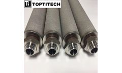 TOPTITECH - 65um M30 Connection Flat Bottom Porous Metallic Filter Element