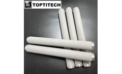 TOPTITECH - 10 Inch 1 Micron Stainless Steel SS316 Porous Sintered Filter Cartridge