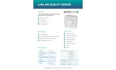Mutelcor - Model MTC-AQ01 and MTC-AQ02 - LoRa Air Quality Sensor - Brochure