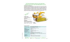 Siem Nova - Model DOMI DC - Rechargeable Battery (LiFeP04) and Mains Powered Suction Pump Datasheet