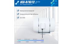 Model ACA-8/10/12 inches - Diagonal Duct Fan